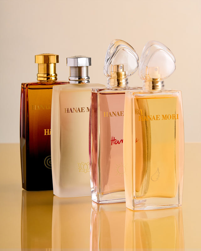 Parfums Hanae Mori 4 parfums engraving symbol