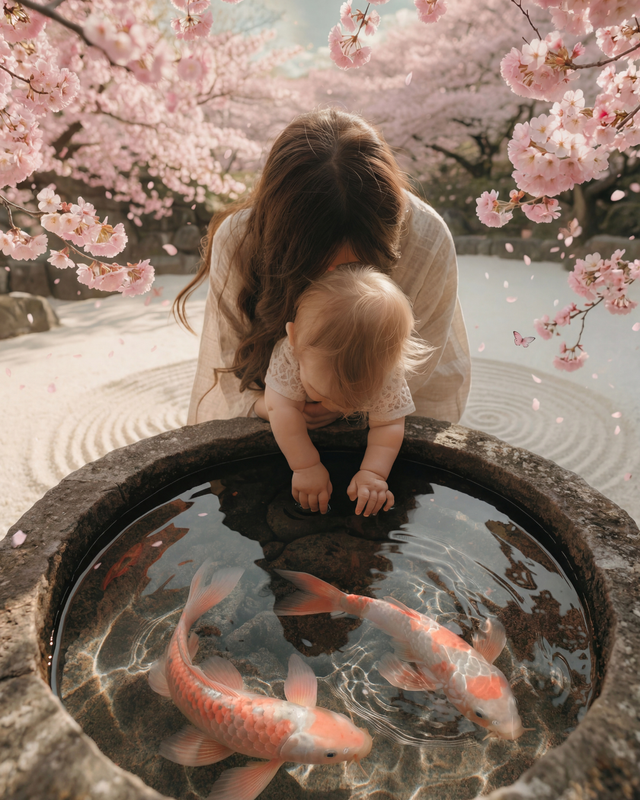 hanae mori parfums mothers day japan sakura mom and baby